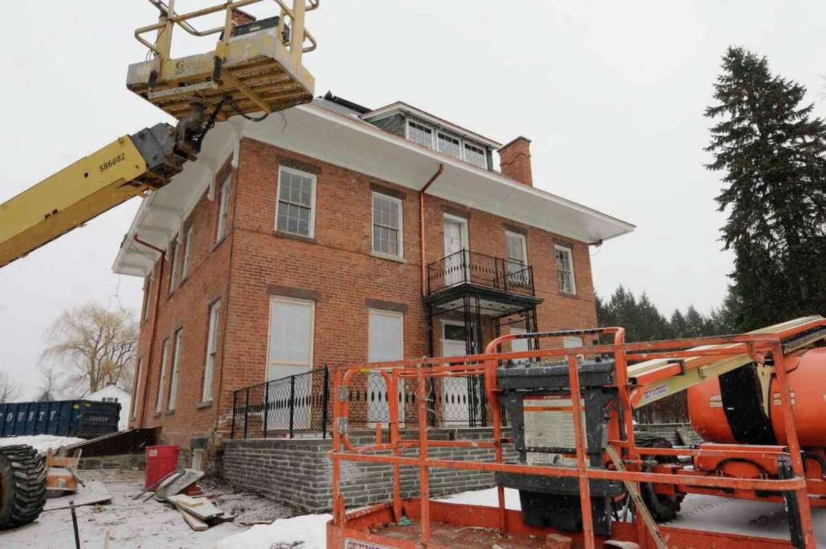 Prospect Place, a 19th-century Federal-style mansion that fell into disrepair in recent decades, is being fixed up by its new owners with the help of local interior designers and will be featured in spring as part of an annual fundraiser for the Albany Symphony Orchestra. (Michael P. Farrell/Times Union)
