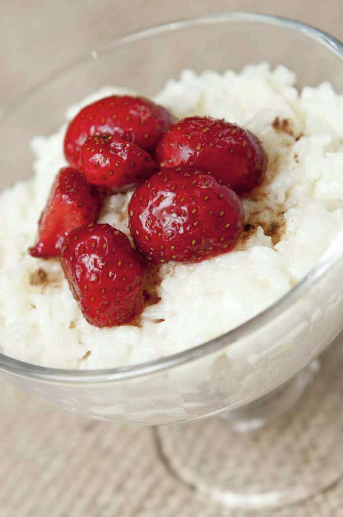 Rice pudding with strawberries (NilsZ / Fotolia)