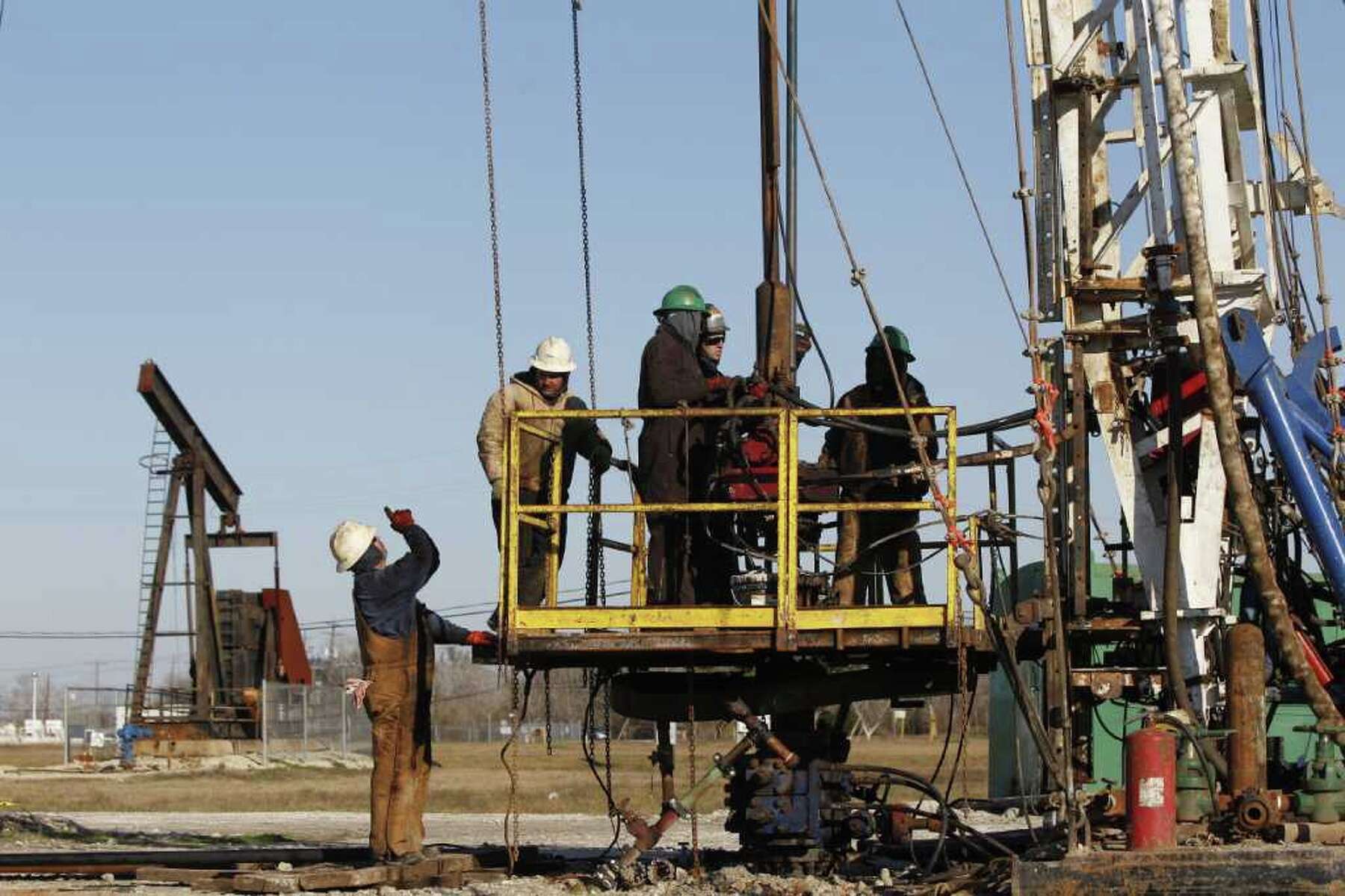 Pumped up on old oil field