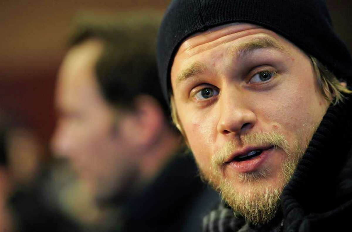 Charlie Hunnam, a cast member in "The Ledge," is interviewed at the premiere of the film at the 2011 Sundance Film Festival in Park City, Utah, Friday, Jan. 21, 2011.