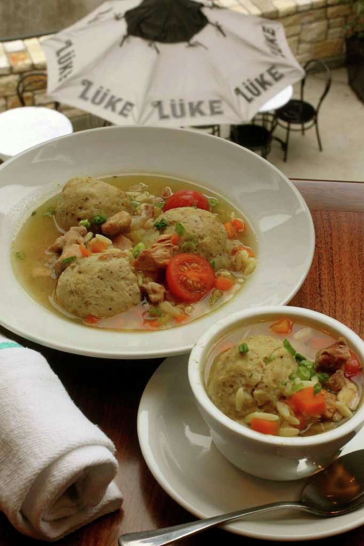 Lüke restaurant on East Houston Street offers matzo ball soup. JOHN DAVENPORT/jdavenport@express-news.net