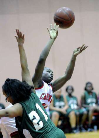 Kierra King 23 Of Greenwich High School Gets Fouled On