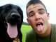 Fallen Marine's dog now is with his family