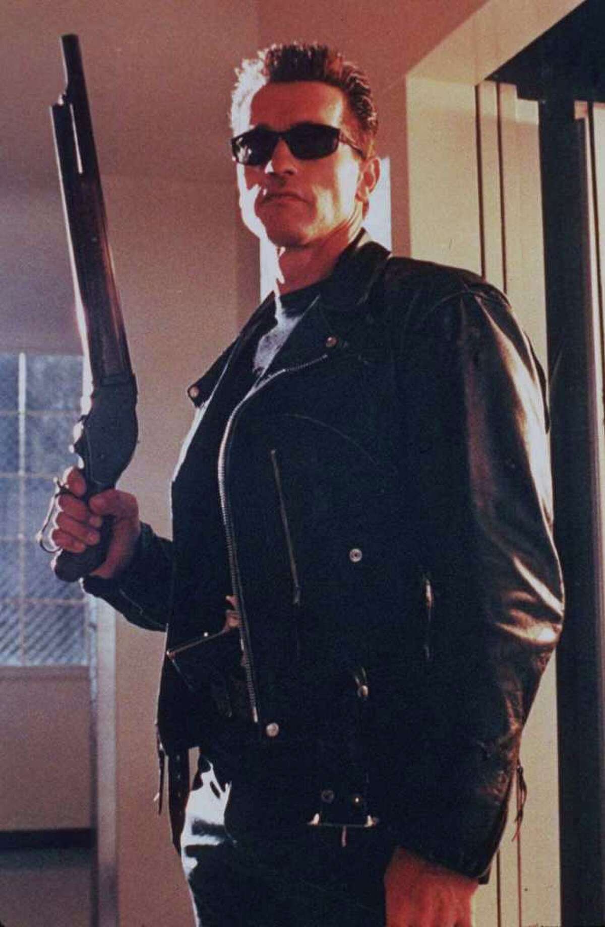 In 1984's "The Terminator," Skynet, nearly defeated, sends Terminator Arnold Schwarzenegger back in time to kill the mother of resistance leader John Connor before Connor is born.