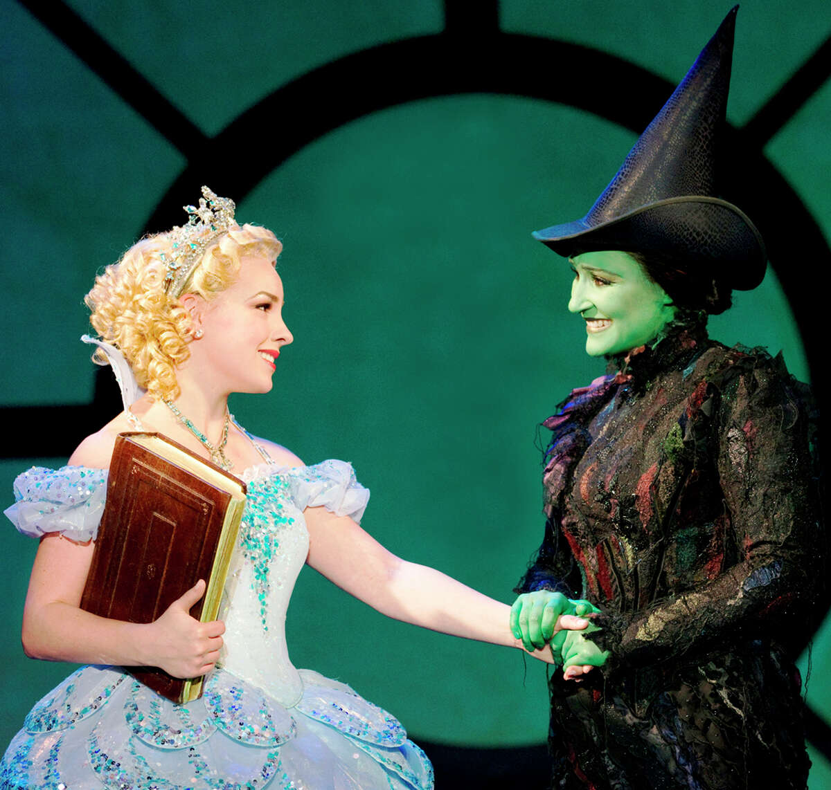Natalie Daradich (left) and Anne Brummel star in the touring production of "Wicked."