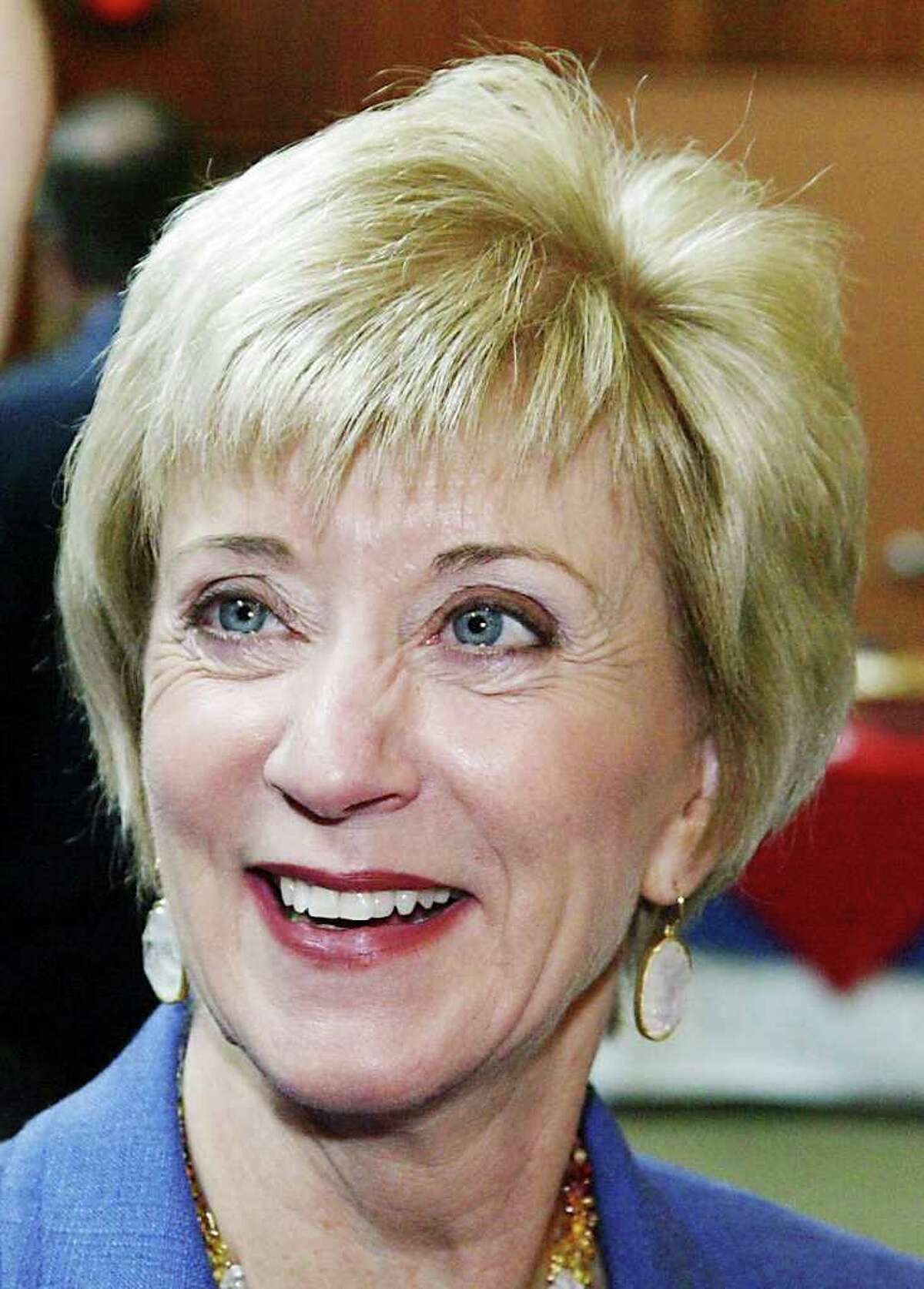 Former Republican U.S. Senate candidate Linda McMahon, a Greenwich resident.