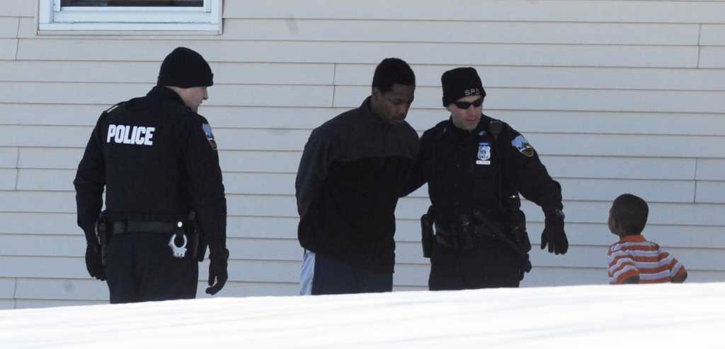 Pair arrested after standoff