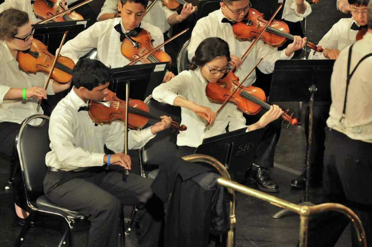 The more than 240 members of the Greater Bridgeport Youth Orchestras will perform Sunday, March 6 at the Klein Memorial Auditiorium in Bridgeport.