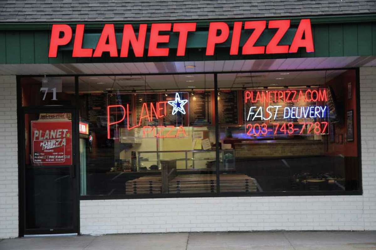 Planet Pizza is at 71 Newtown Road in Danbury. Customer Christine Kennedy, who was recently there with her son, Alex, 13, said, "They're the best. There's no other pizza like it."