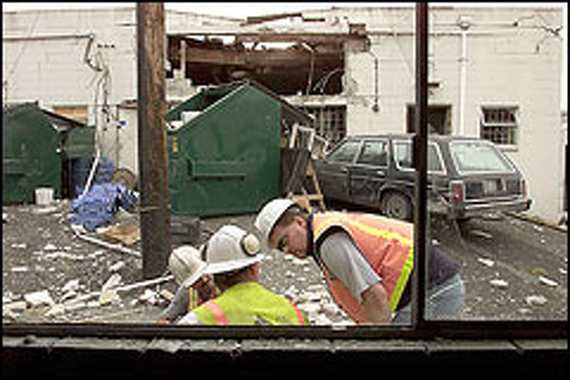 Powerful explosion blows out several storefronts