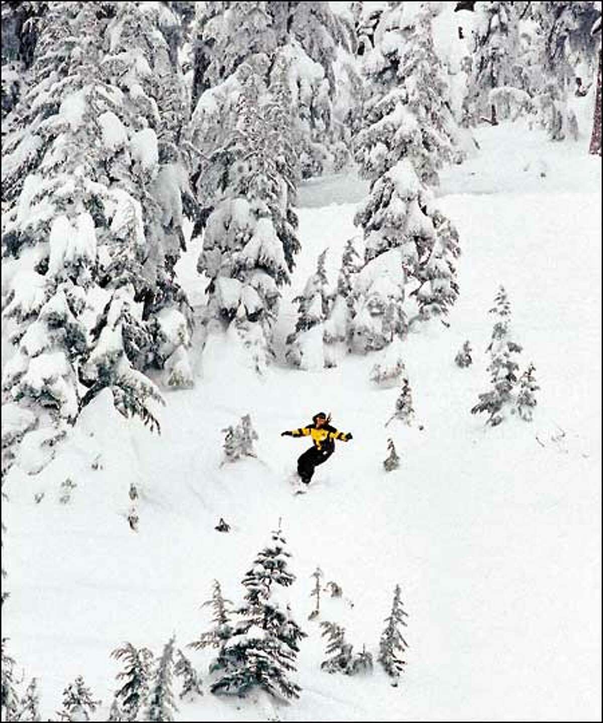 It's not big, but Stevens Pass ski area boasts terrain for every thrill