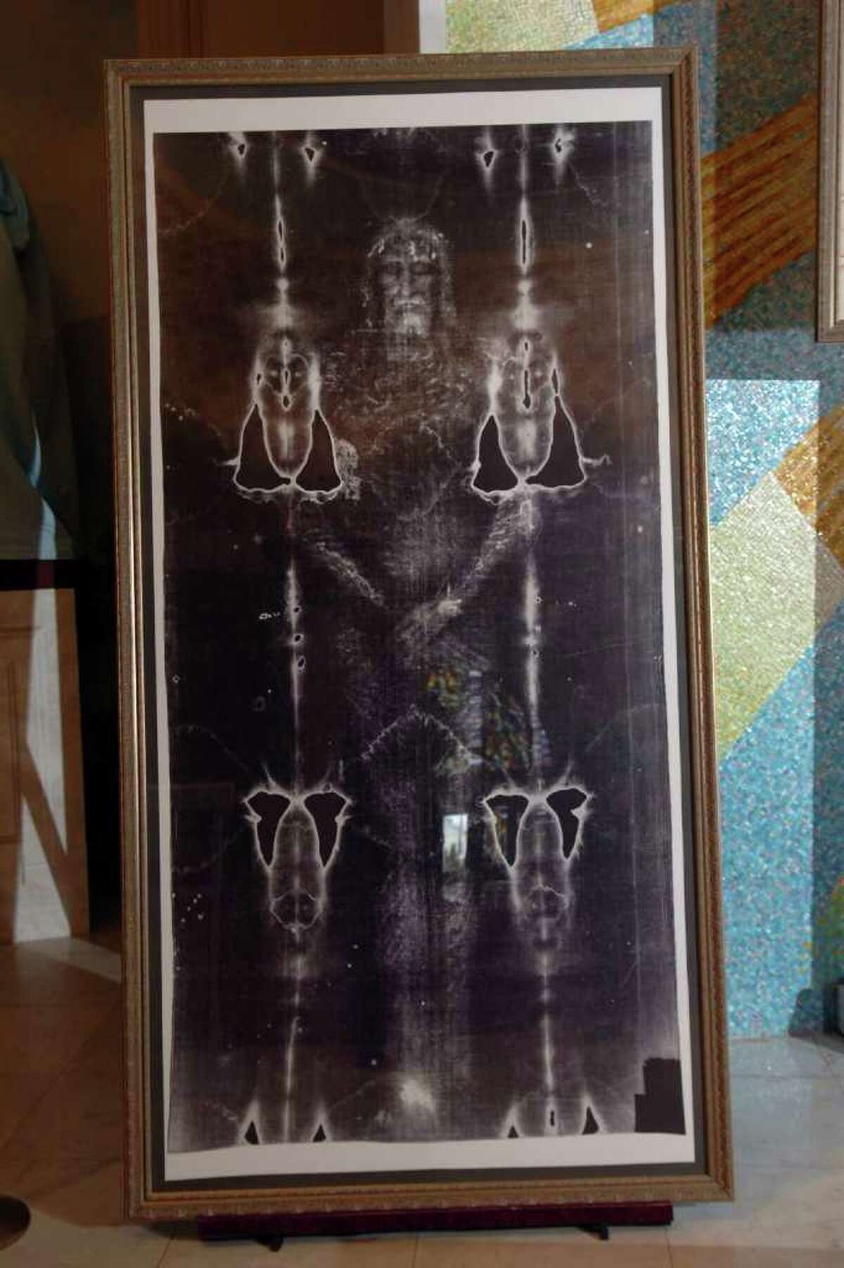 Replica Of Shroud Of Turin On Display In Bridgeport