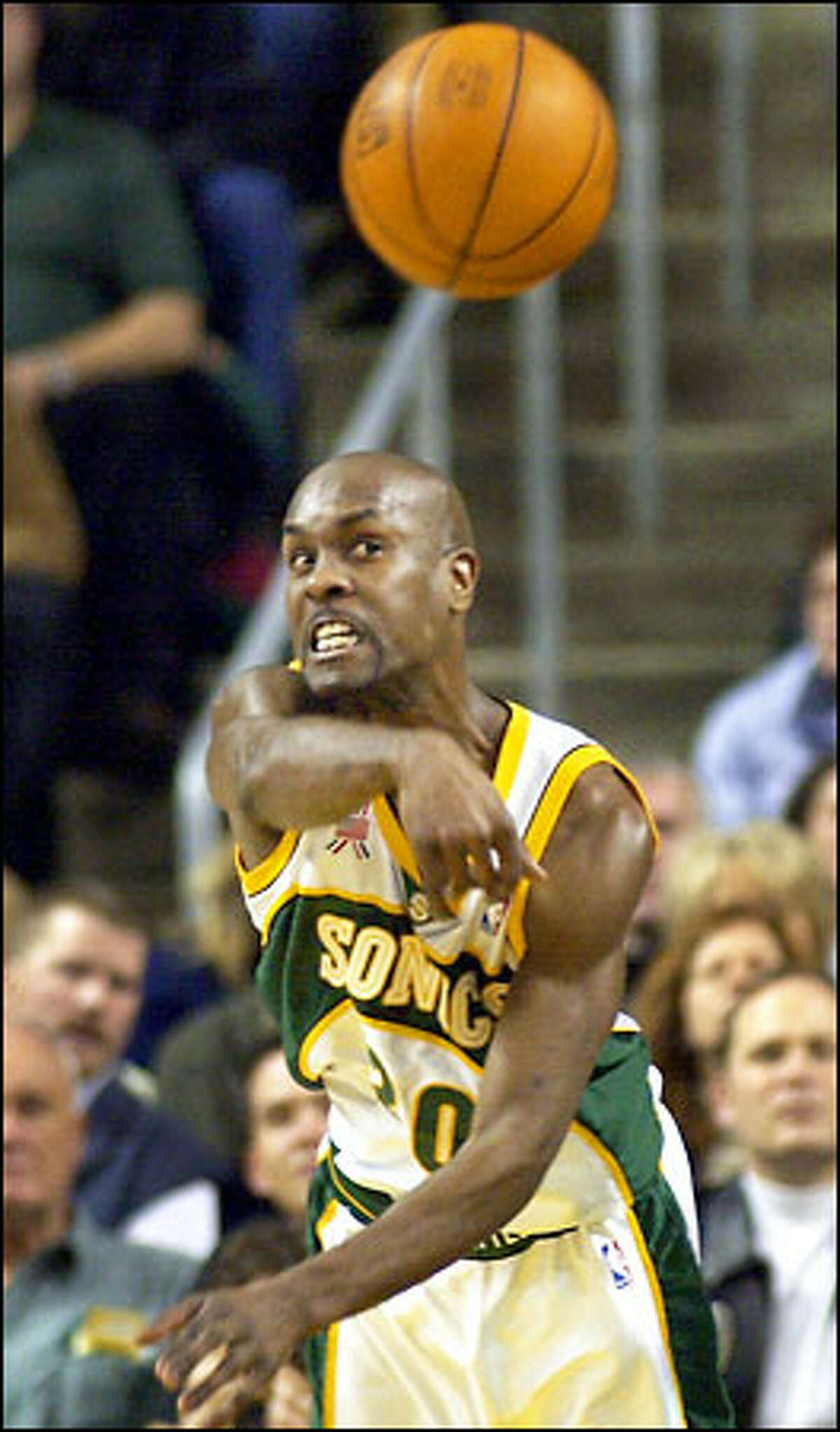 Point guard Gary Payton is more than just a passer, connecting at a 46 percent clip from the field.