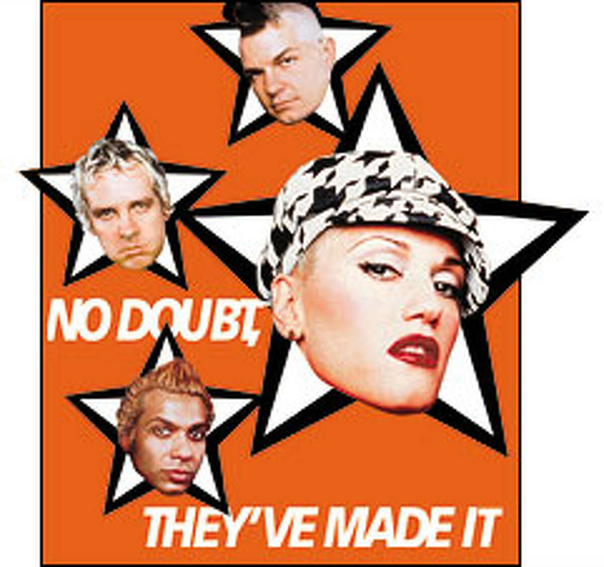 No Doubt, from top: Adrian Young, Tom Dumont, Gwen Stefani and Tony Kanal.