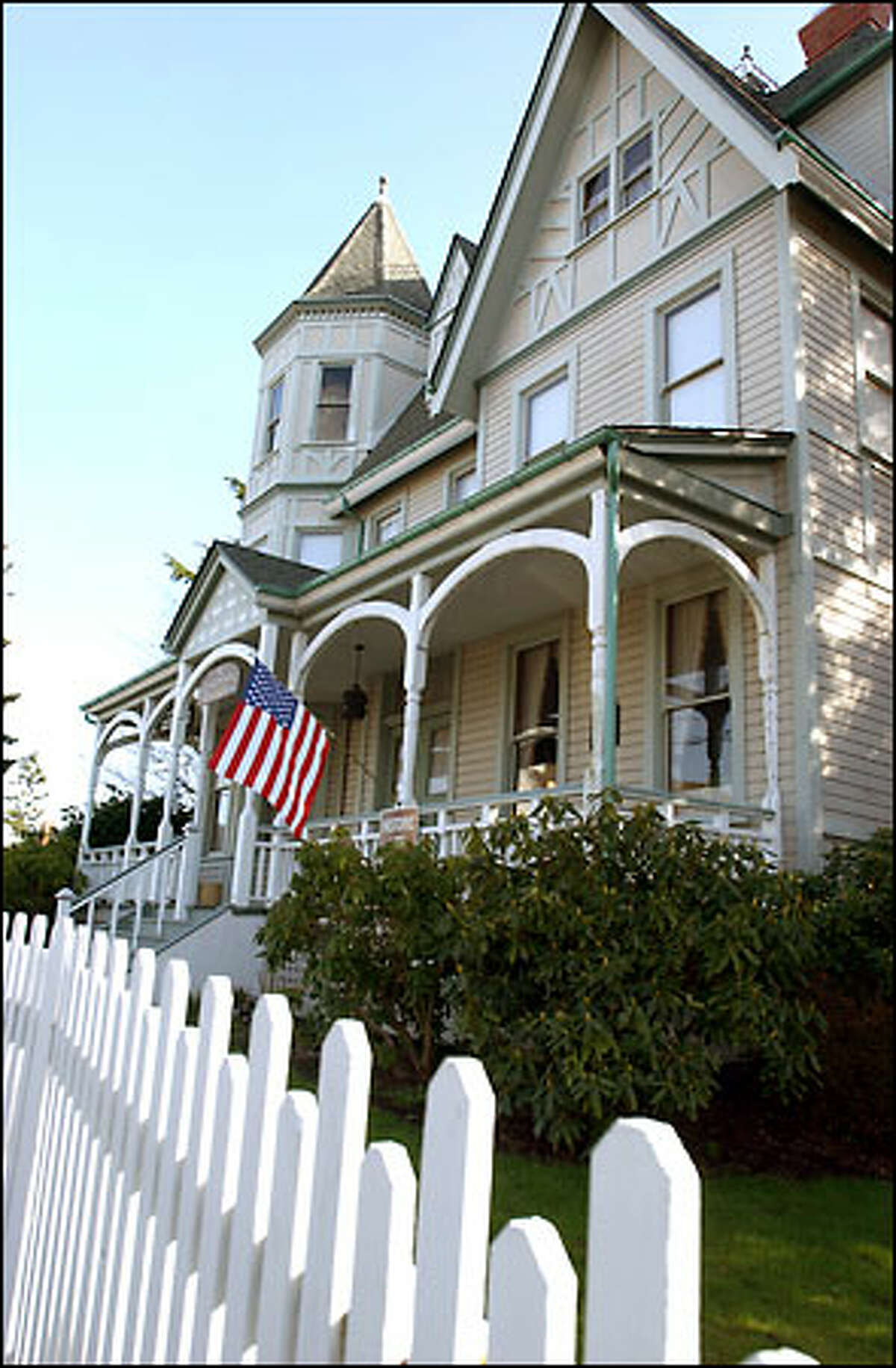 The Historic Gaches Mansion in La Conner Washington. It's currently owned by the city and is occupied by the La Conner Quilt Museum.