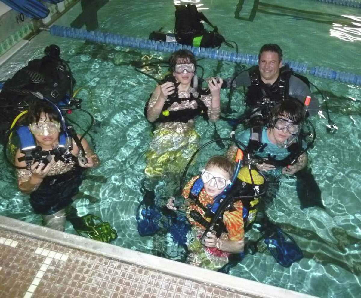 Westport scouts dive in for scuba training