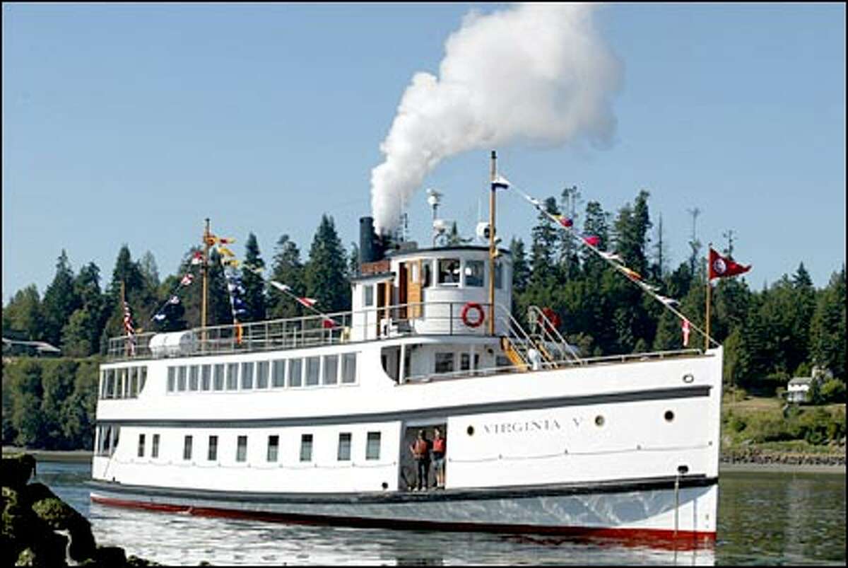 Historic Virginia V steams back into service