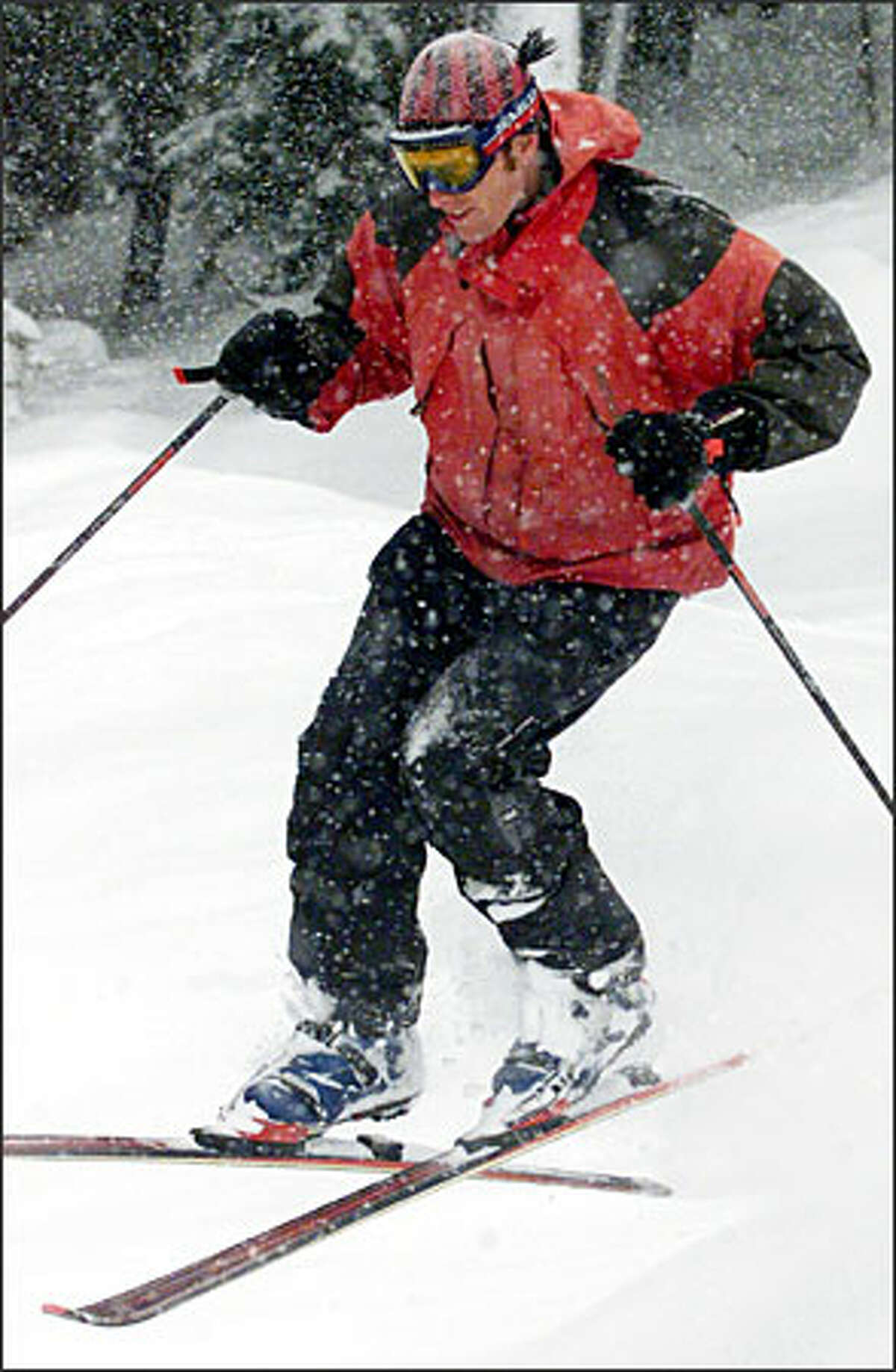 Telemark skiing is swooping out of the backcountry