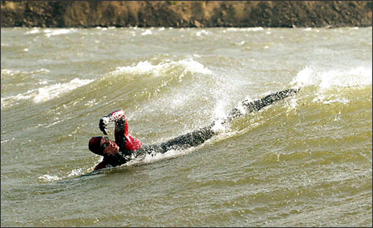 He�s swimming the Columbia &ndash; all of it &ndash; to keep it pollution-free