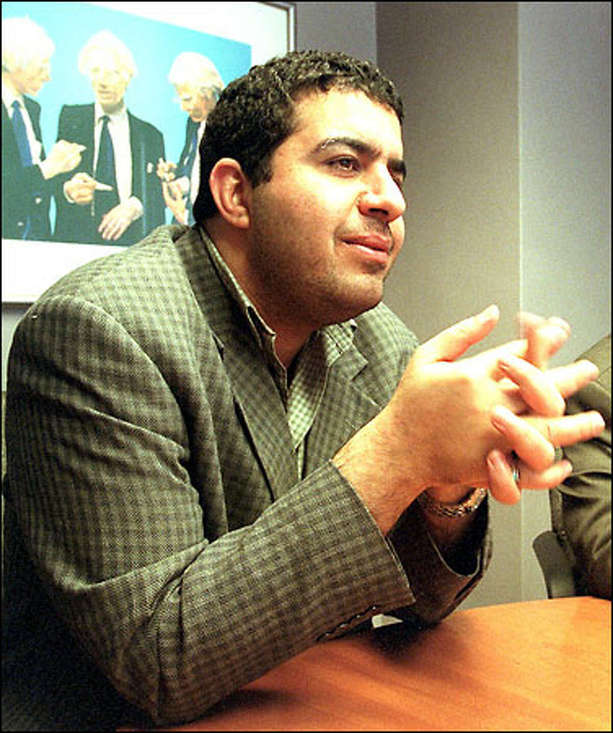Hussein Alshafei, pictured in a 2002 file photo. Alshafei was convicted of money laundering then after sending funds to Iraq. He is slated to face a federal judge again Friday for new crimes.