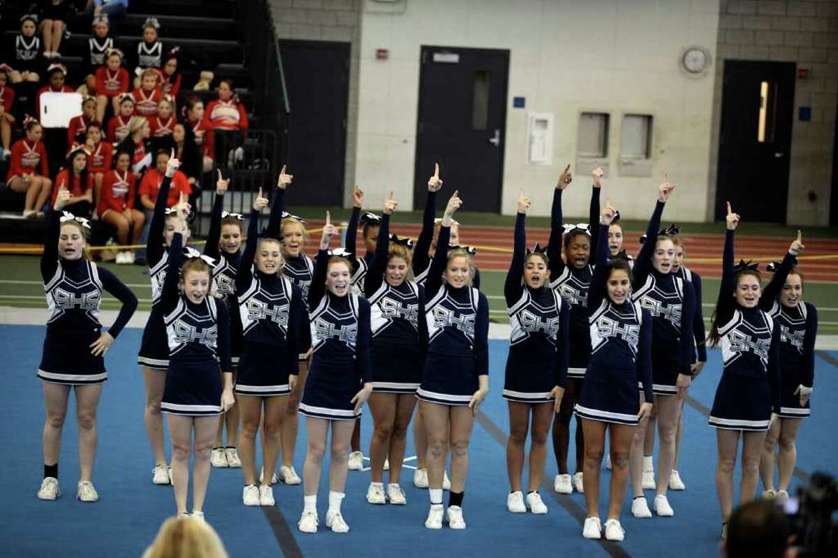 Lady Wrecker cheerleaders perform clean routine in placing 11th at LL