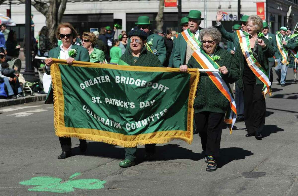 The St. Patrick's Day parade moves through Bridgeport, Conn. Thursday, Mar. 17, 2011.