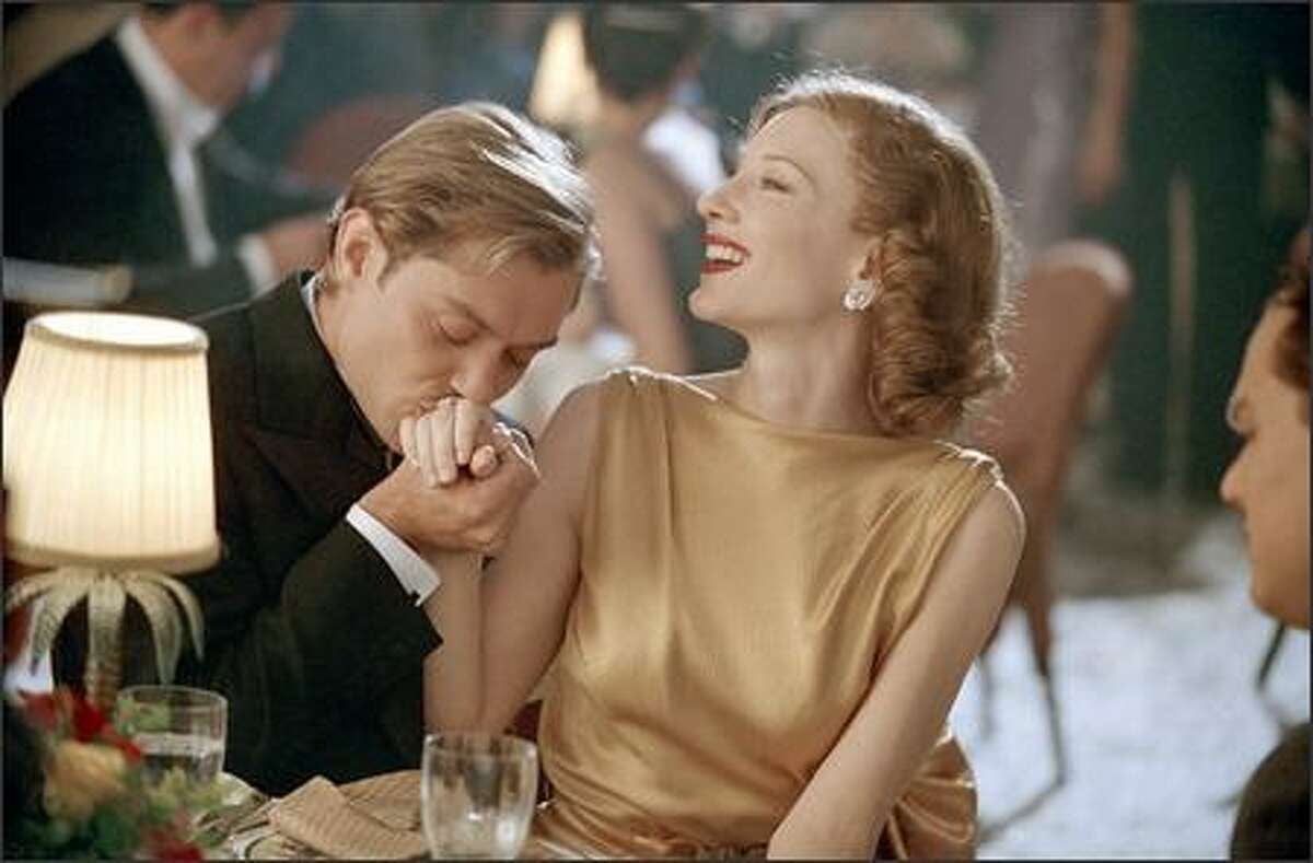 This is the second Academy Awards nomination for Blanchett, 35, an Aussie who was previously nominated in the Best Actress category for "Victoria," in which she played the title role of Queen Victoria. She is seen here in "The Aviator" with Jude Law as actor Errol Flynn.
