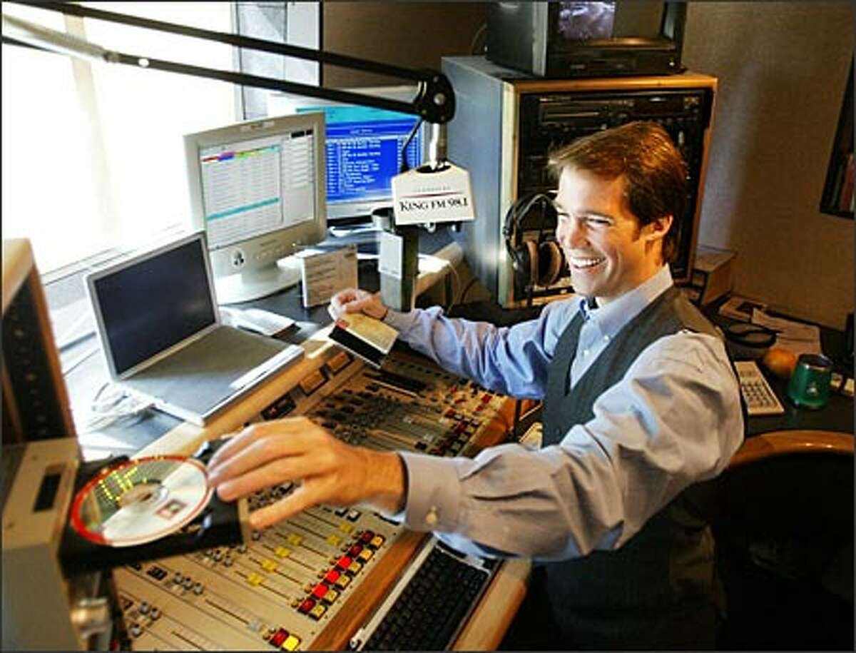 In just six months as a KING-FM announcer, Sean MacLean is making an impression on Seattle listeners.