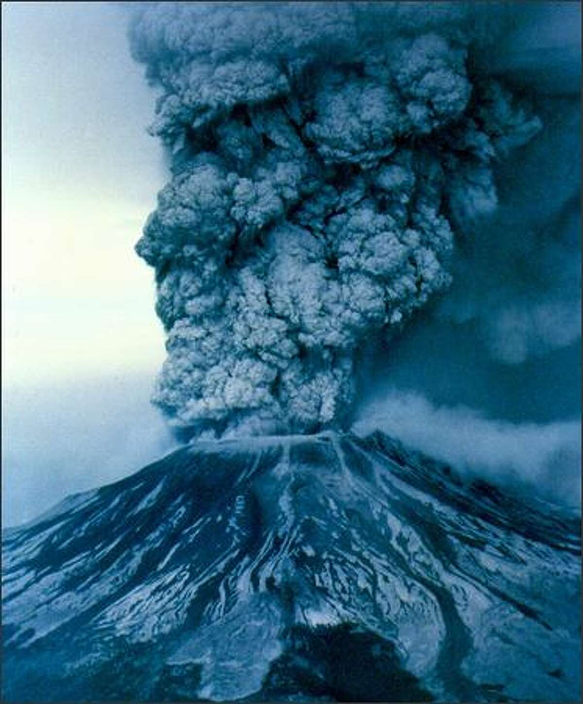 On May 18, 1980, Mount St. Helens erupted, causing widespread damage and sending ash thousands of feet into the air. P-I file photo by Grant M. Haller