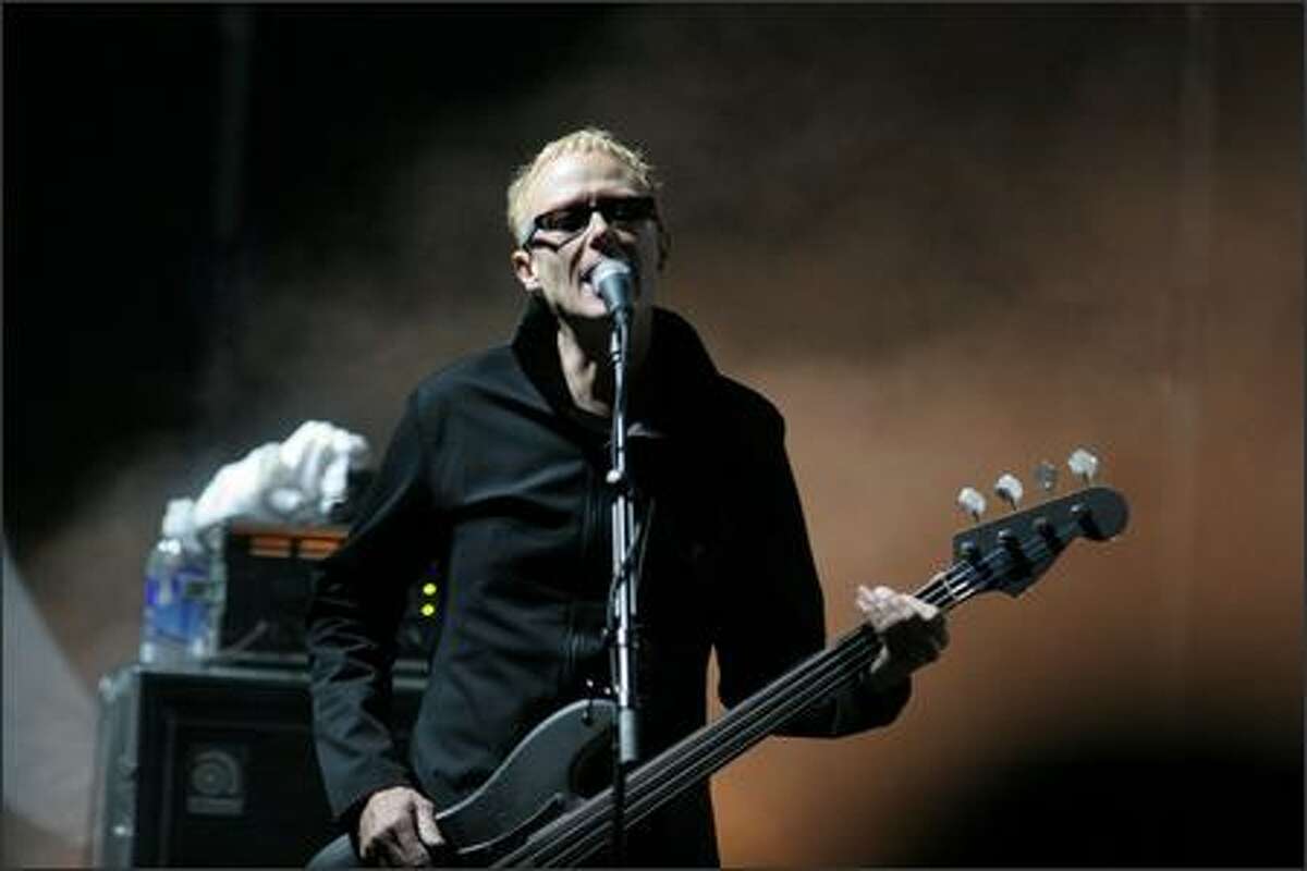 Bauhaus bassist David J performs at the three-day Sasquatch! Music Festival at the Gorge in Washington state.