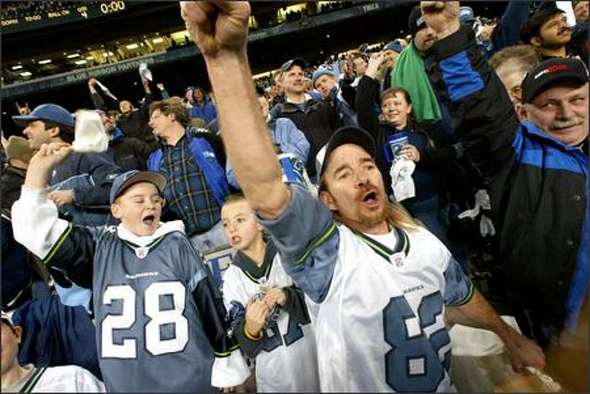 Seahawks fans are overjoyed after seeing Seattle defeat the Carolina Panthers to earn their first trip to the Super Bowl.