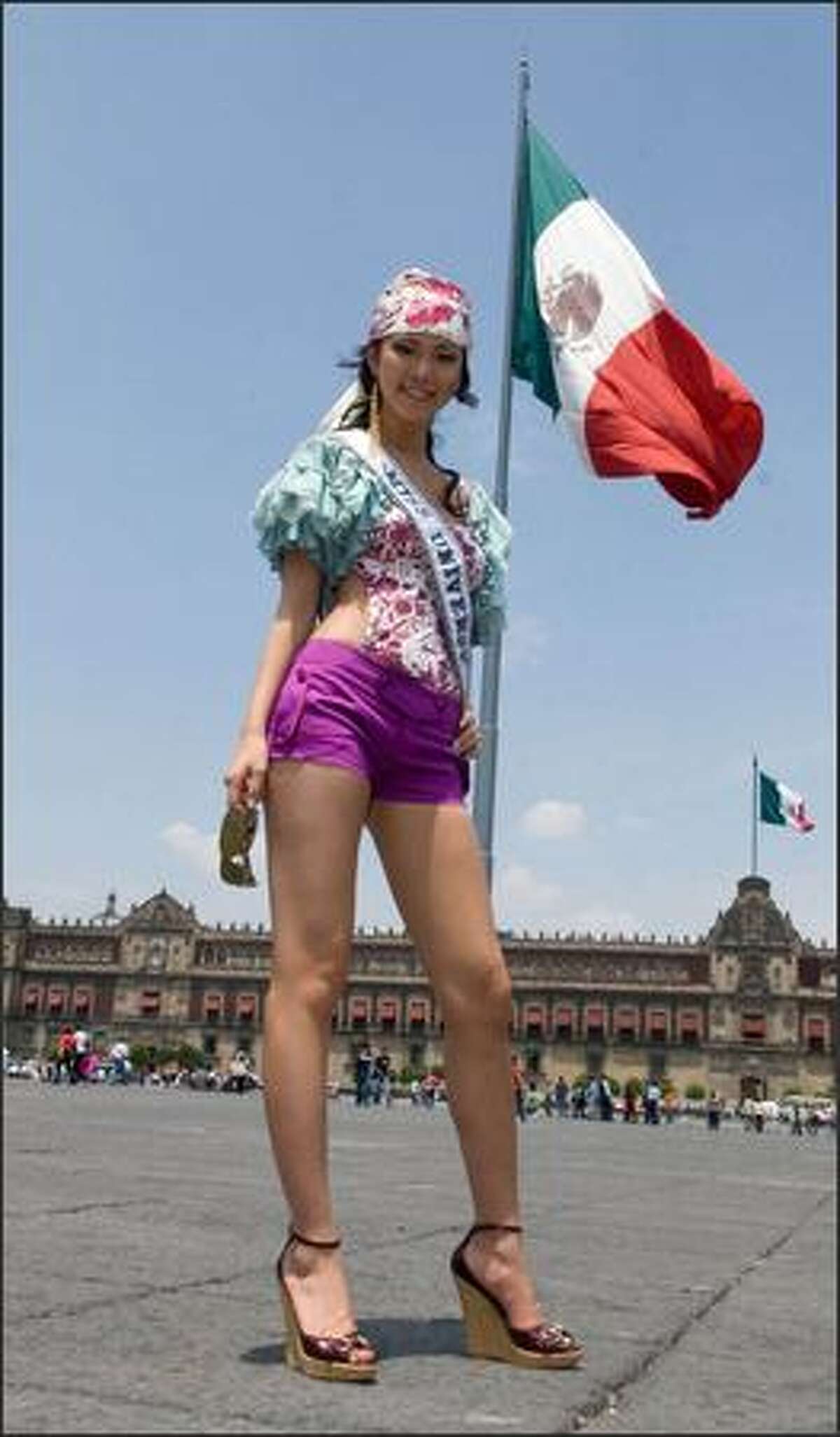 Riyo Mori at the Zocalo. The last time Japan won the pageant was in 1959 when Akiko Kojima became the first Miss Universe from Asia.