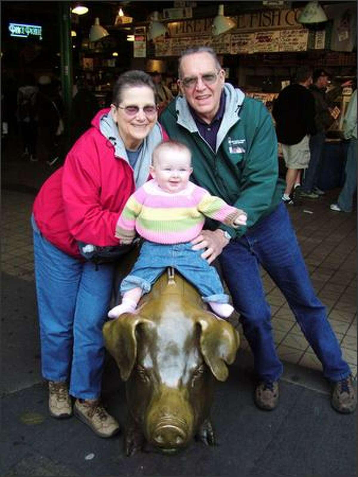 Maddie and her grandparents (submitted by ktcrabtree).