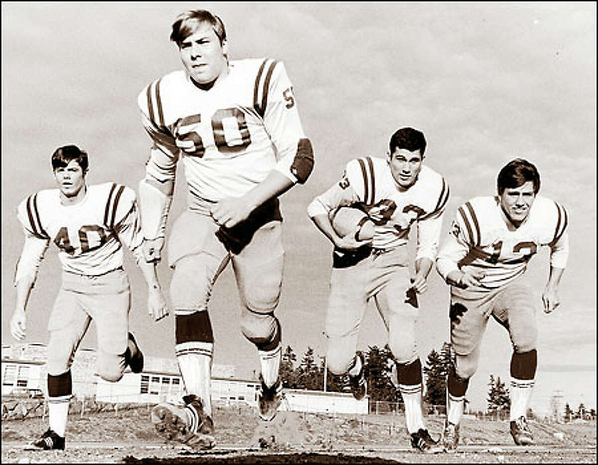 Jay Inslee (33) already had gathered a determined group of supporters when he played quarterback for Seattle's Ingraham High School in the late '60s.