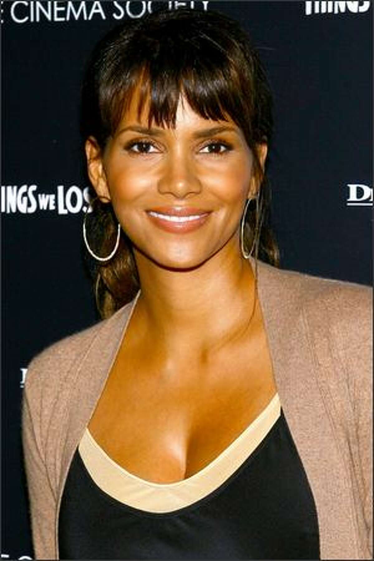 Actress Halle Berry attends the premiere of "Things We Lost In The Fire" presented by The Cinema Society in New York City.