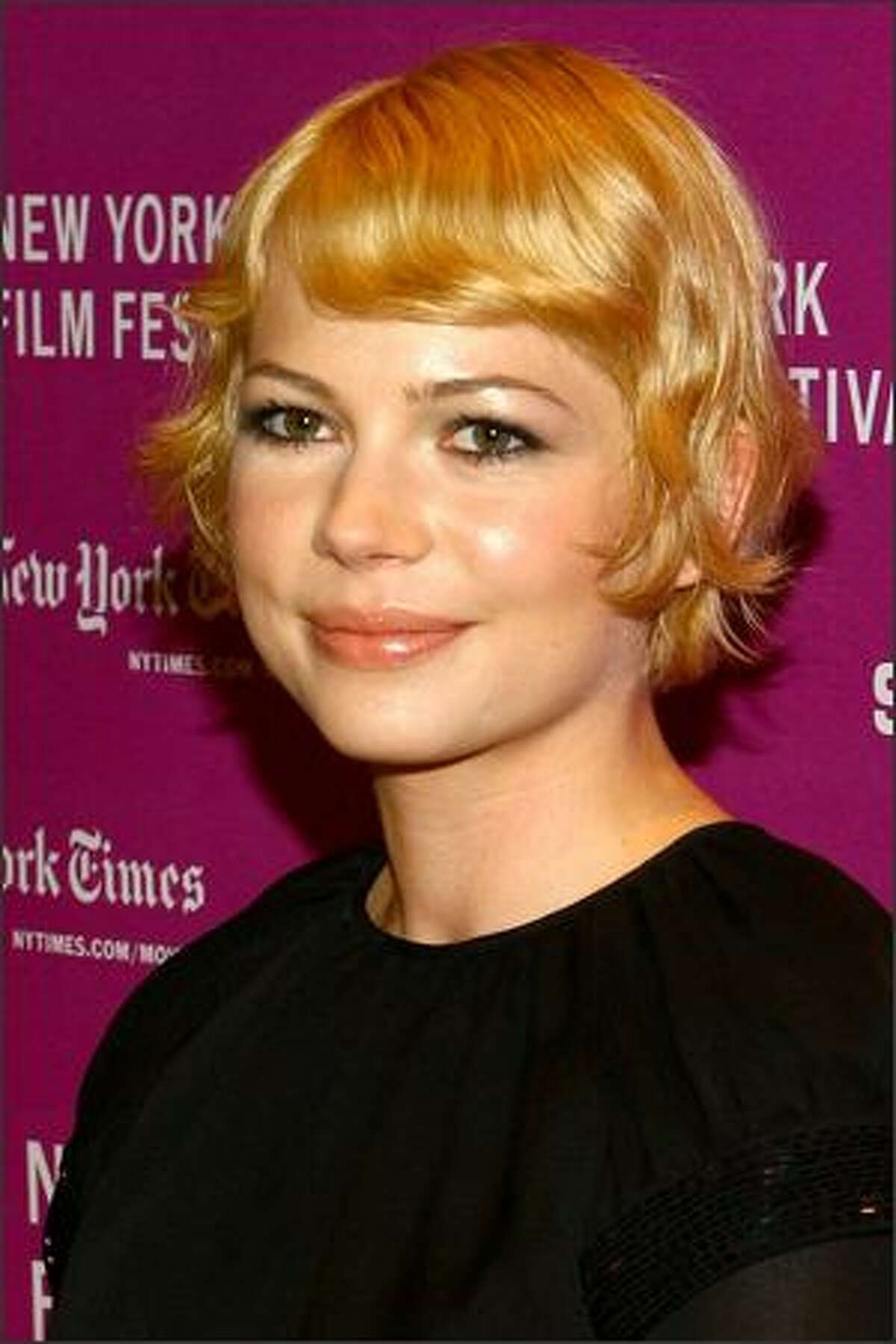 Actress Michelle Williams attends the New York Film Festival screening of "I'm Not There" at Frederick P. Rose Hall October 4, 2007 in New York City.