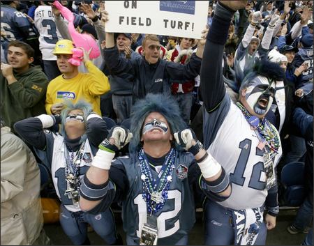 Seahawks Superfans: Mr. and Mrs. Seahawk