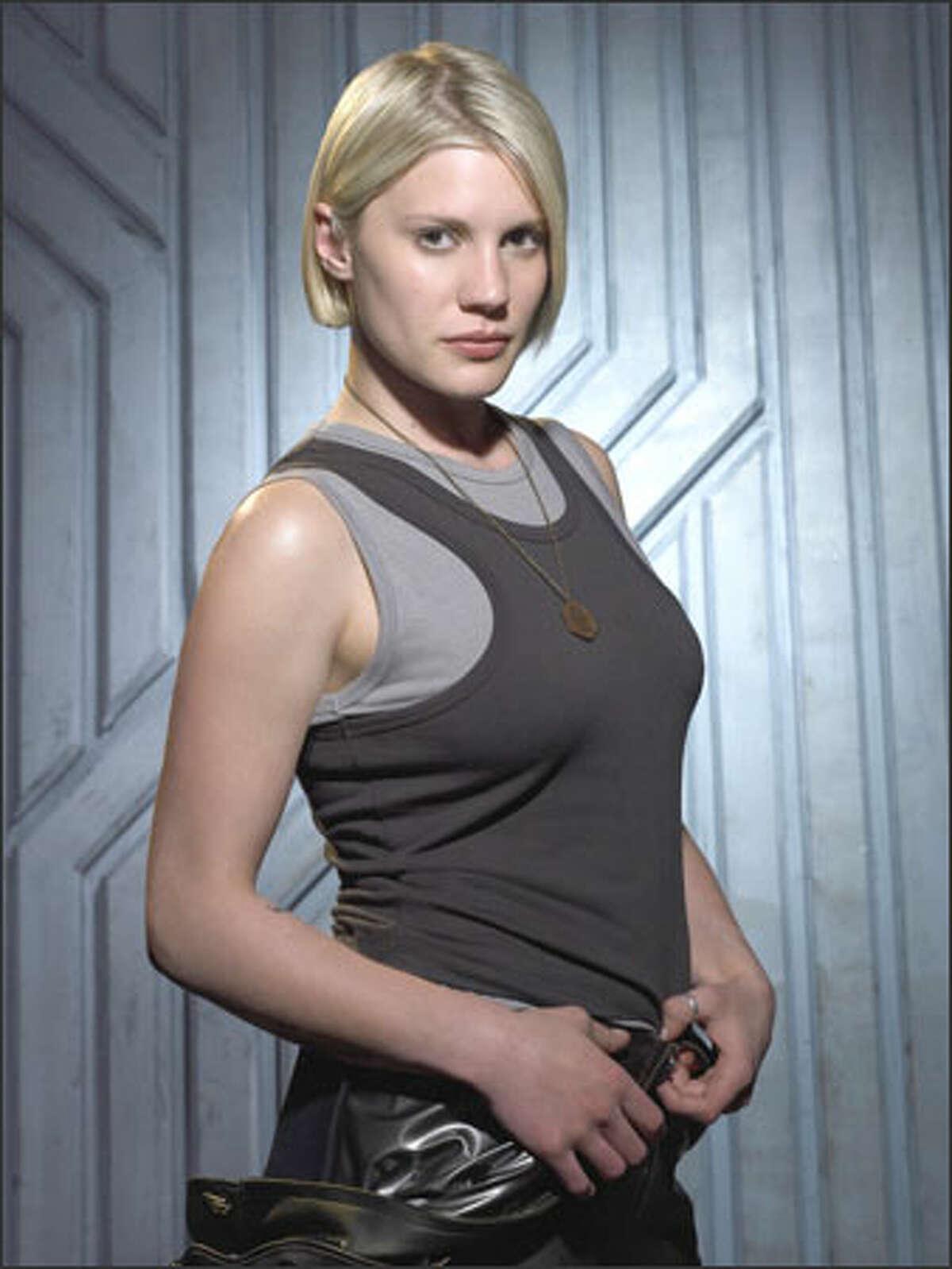 Starbuck (Katee Sackhoff) isn't your typical TV sex symbol.