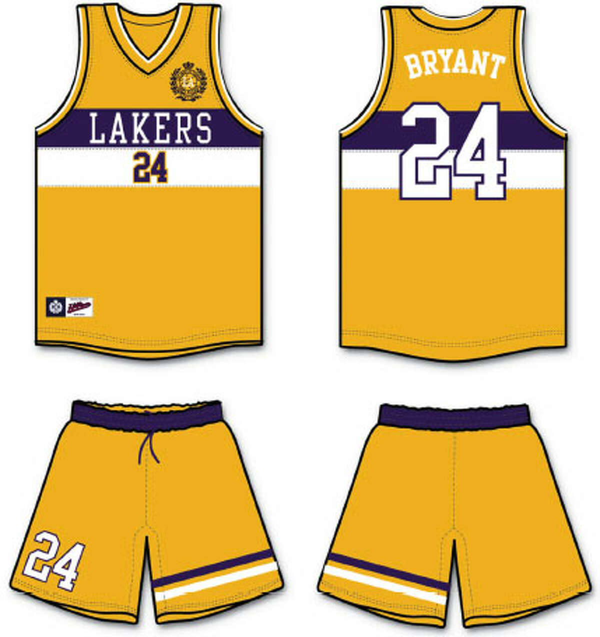 Tommy Hilfiger redesigns the L.A. Lakers uniform for ESPN the Magazine. COURTESY ESPN THE MAGAZINE