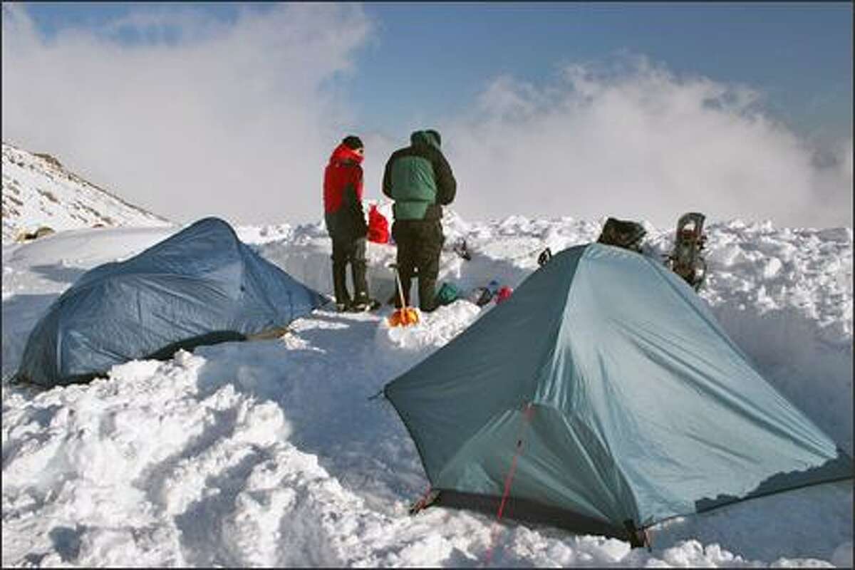 The Gear Junkie Stove And Feathery Tent Survive At 10500 Feet