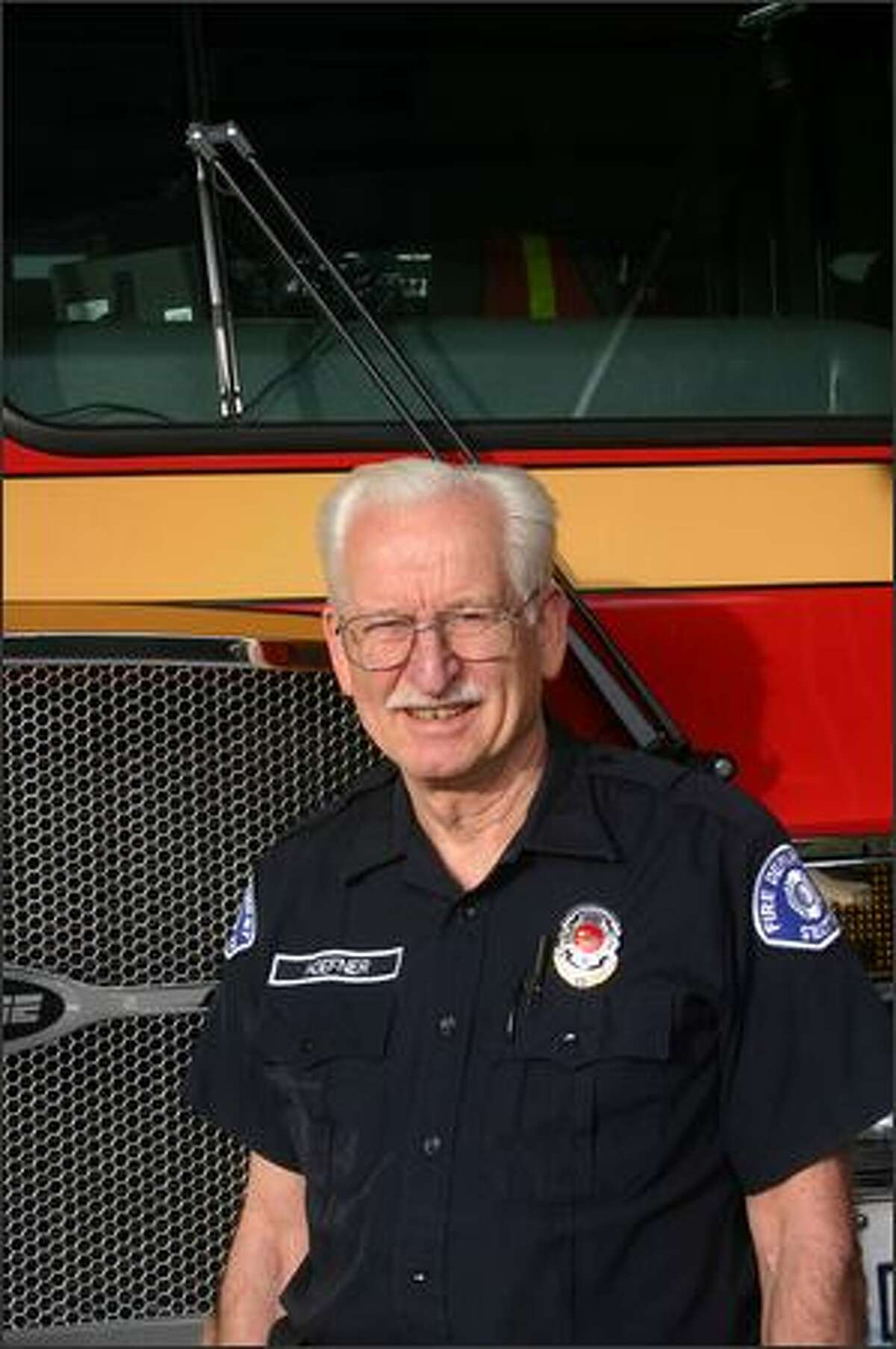 Ken Hoefner, at age 70 the Seattle Fire Department's oldest firefighter, says, "This is a job like no other, and I still look forward to every shift."