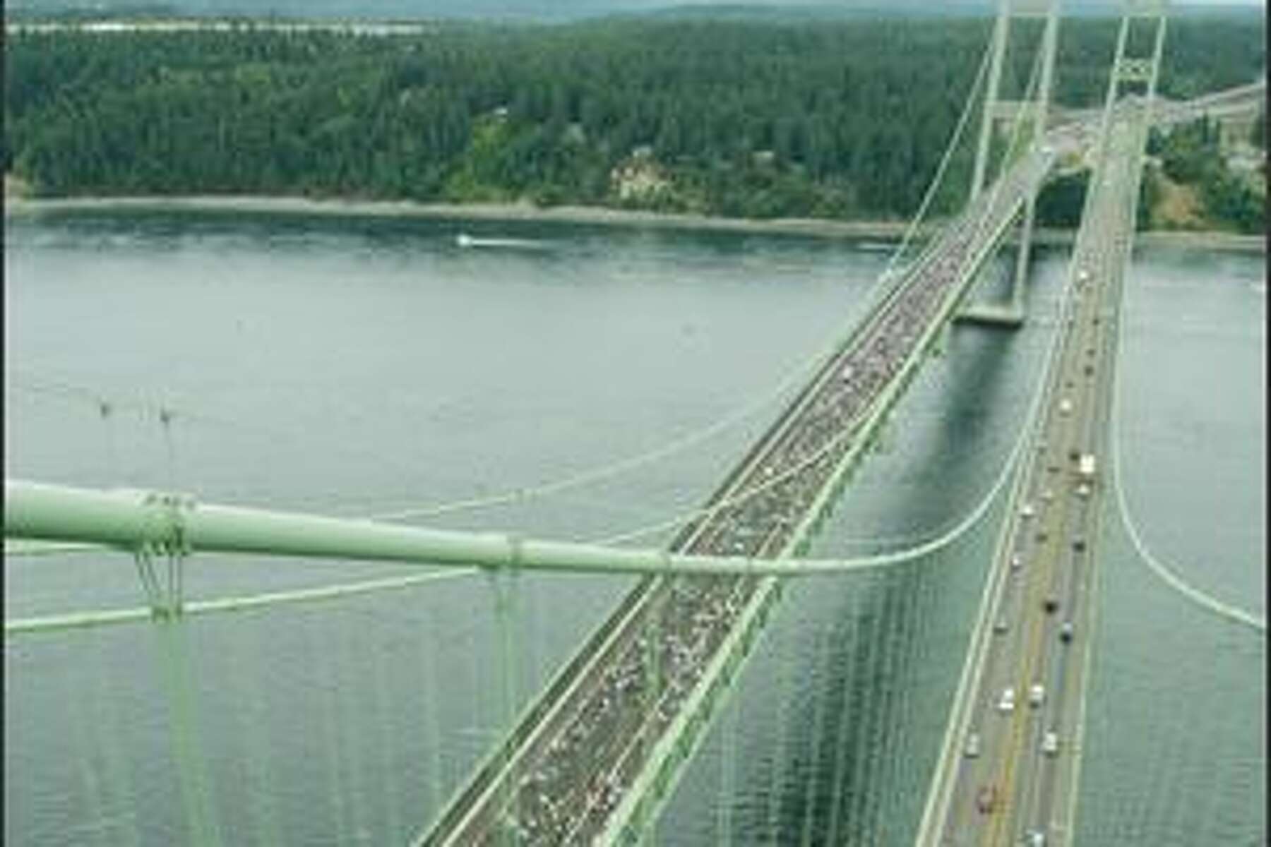 Thousands Turn Out For Opening Day Of New Tacoma Narrows Bridge