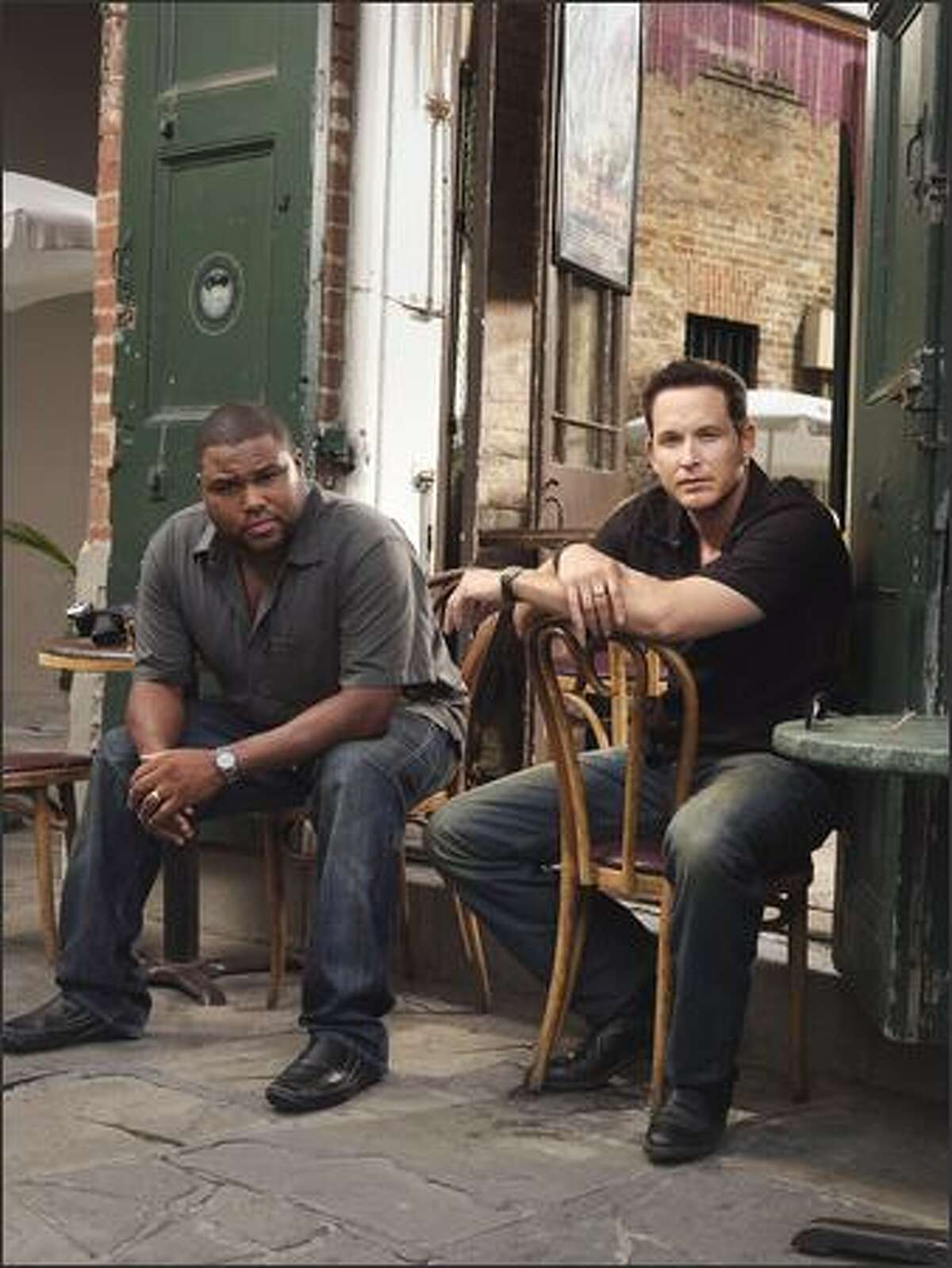 Fox's shot-in-New Orleans cop drama "K-Ville" stars, from left, Anthony Anderson and Cole Hauser.