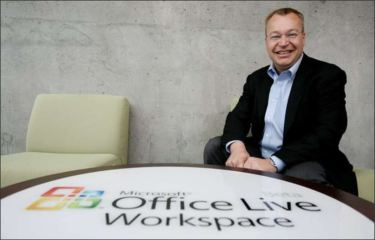 "It's a great time to be here," says Stephen Elop, 44, the new president of Microsoft's Business Division, who was recruited by Chief Executive Steve Ballmer.