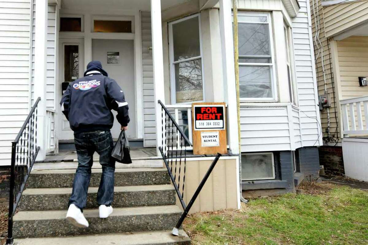 A student rental on Hamilton Street in Albany. (Cindy Schultz / Times Union)