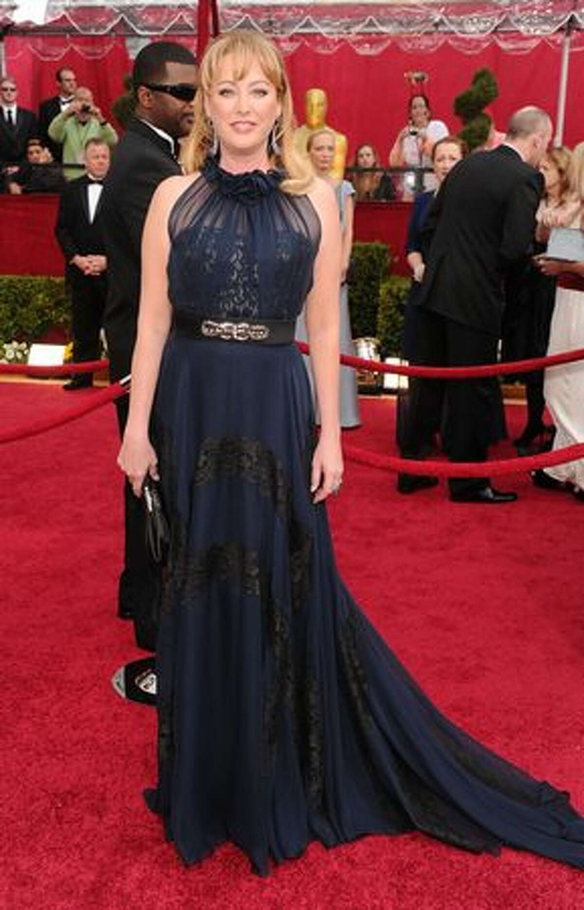 Actress Virginia Madsen arrives at the 82nd Annual Academy Awards held at Kodak Theatre in Hollywood, California.
