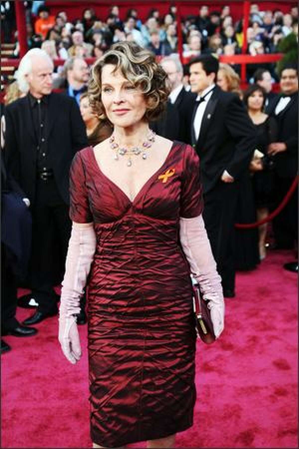 Julie Christie arrives for the 80th Annual Academy Awards at the Kodak Theater in Hollywood, California.