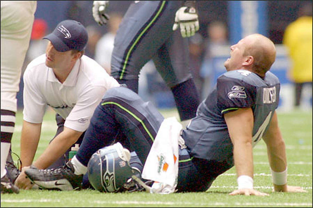 Trent Dilfer will be on crutches for a while, but he plans to refine his diet and design an exercise program to keep the rest of his body in shape.