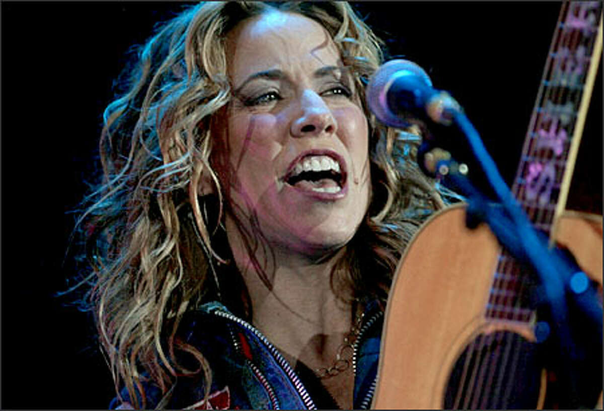 Sheryl Crow opened for the Rolling Stones at the Tacoma Dome.