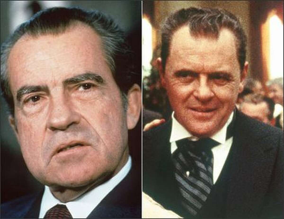 Anthony Hopkins portrayed Richard Nixon in Oliver Stone’s first presidential biopic, "Nixon," in 1995.